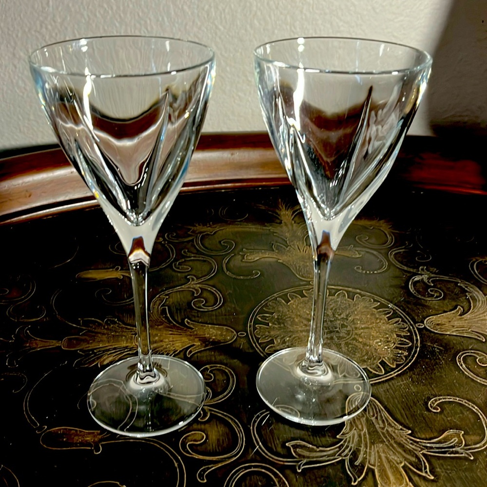 Rock Crystal Royal White wine Glasses set of 2